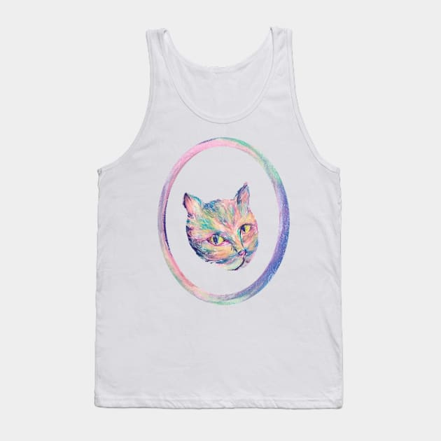 Portal Cat Tank Top by xaxuokxenx